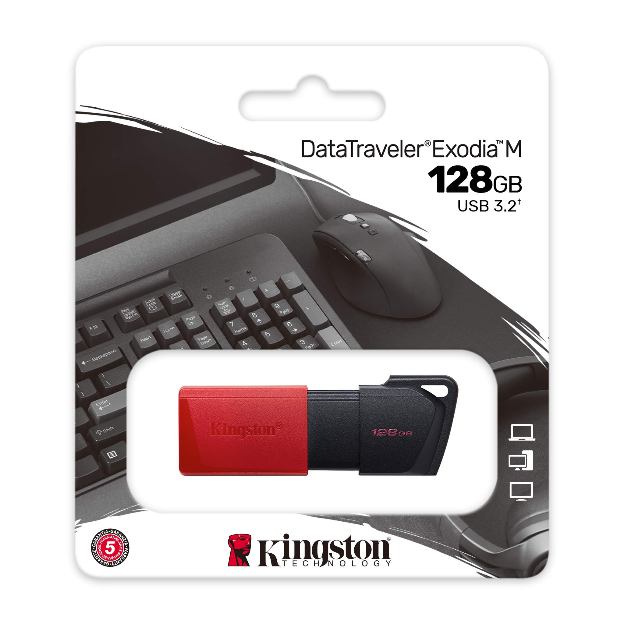 Memoria USB 128GB Kingston DataTraveler Exodia M DTXM USB 3.2