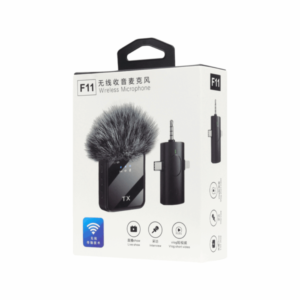 Micrófono inalámbrico de solapa iPhone TX F11 3 en 1