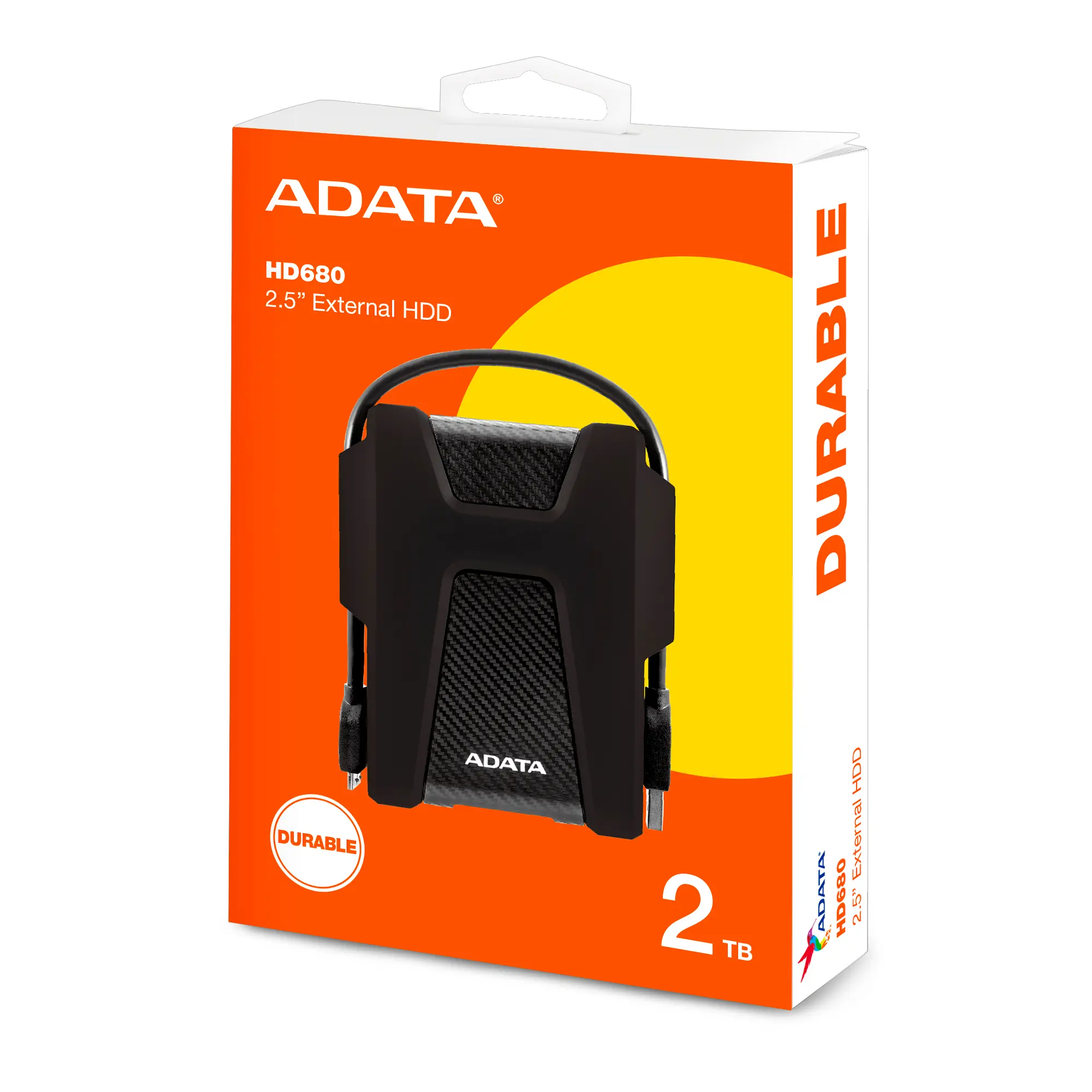 Disco Duro Externo ADATA HD680 2TB USB 3.2 Antigolpes HDD Portátil