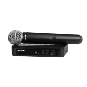 Sistema Inalámbrico Shure BLX24/SM58-J10 Micrófono SM58 UHF Vocal Profesional