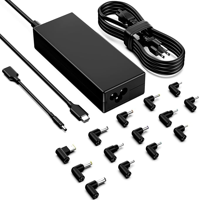 Cargador Universal para Portátil 15 Puntas 100W 12V–24V Ajustable