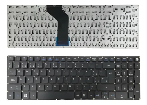Teclado para Portátil Acer E5-573 Ref 6087 Negro Compatible Aspire E5-573 E5-573G E5-573T