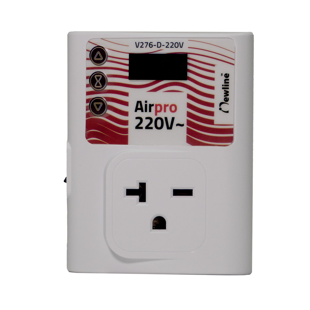 Protector de Voltaje Newline Mini AirPro V276-D 220V 20A 1 Toma Relé Digital
