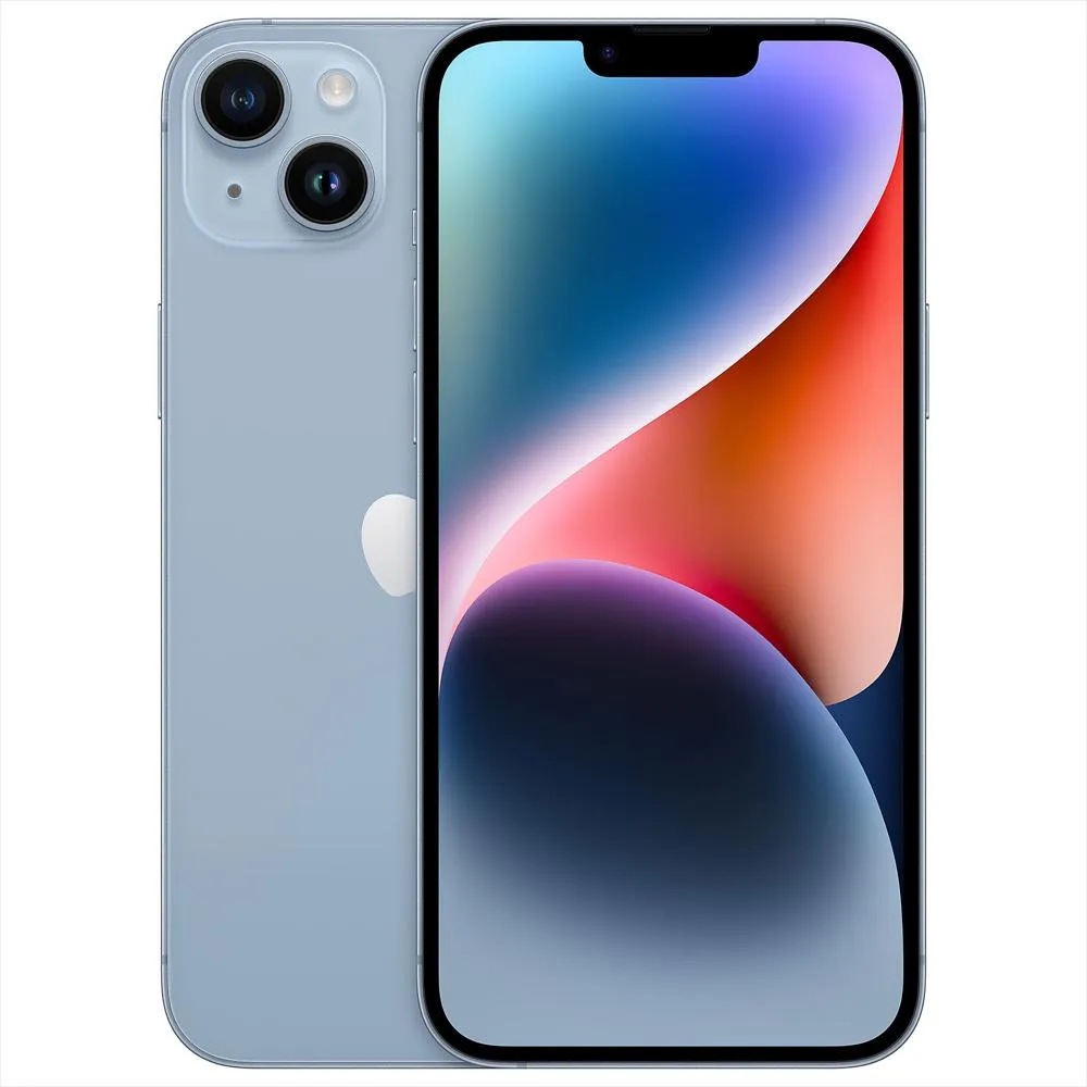 iPhone 14 128GB Azul eSIM Apple A15 Bionic 5G Cámara Dual – Open Box