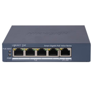 Switch Hikvision DS-3E1505P-EI/M 5 Puertos Gigabit PoE+ 60W Uplink