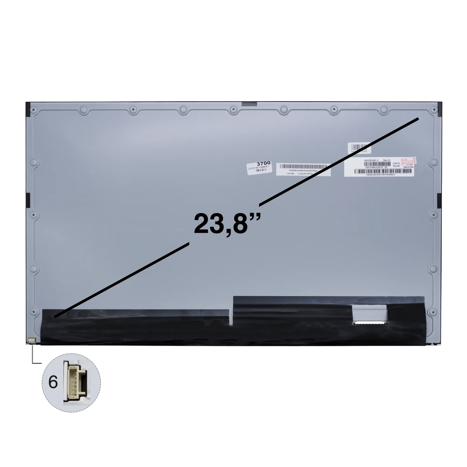 Pantalla LED IPS 23.8" MG2381B01 6 Pines para Todo en Uno