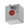 Botón de Pánico con Llave 5x5x3cm para Alarma y Control de Acceso