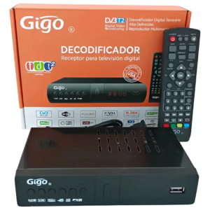 Decodificador TDT + Antena DVB-T2 Gigo GO-TDT MLP Full HD Decodificador TDT + Antena DVB-T2 Gigo GO-TDT MLP Full HD