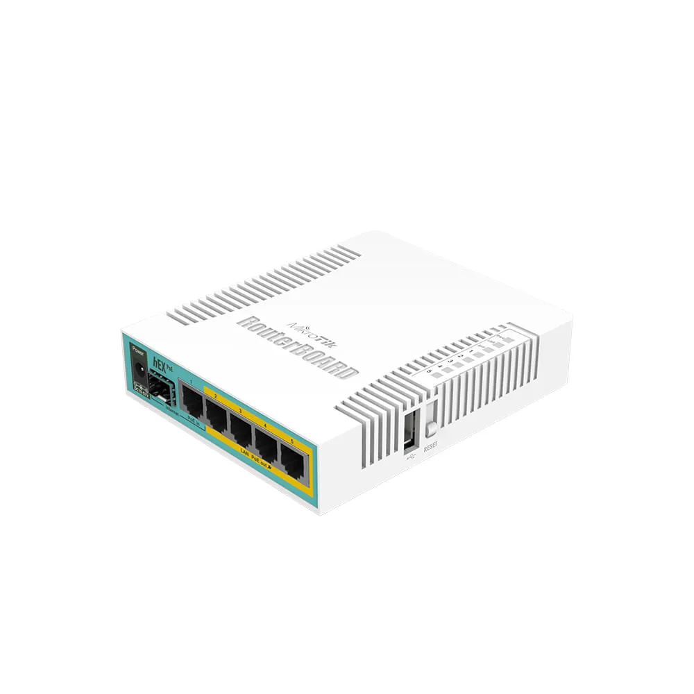 RouterBoard MikroTik hEX PoE RB960PGS 5 Puertos Gigabit SFP RouterOS L4