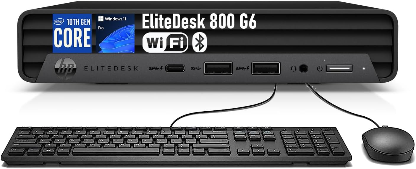 CPU HP ELITEDESK 800 G6 DESKTOP MINI PC CORPORATIVA INTEL CORE I7 10700T 16GB 512GB DISPLAY PORT LICENCIA WINDOWS 11 PRO