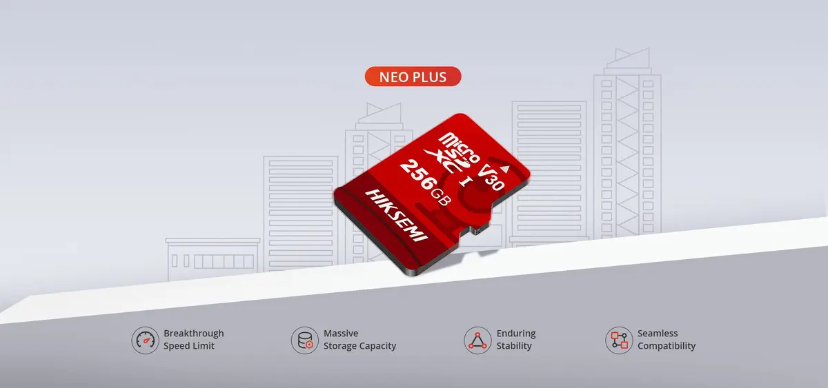 MEMORIA MICRO SD HIKSEMI SDXC V30 HS-TF-D1 256GB
