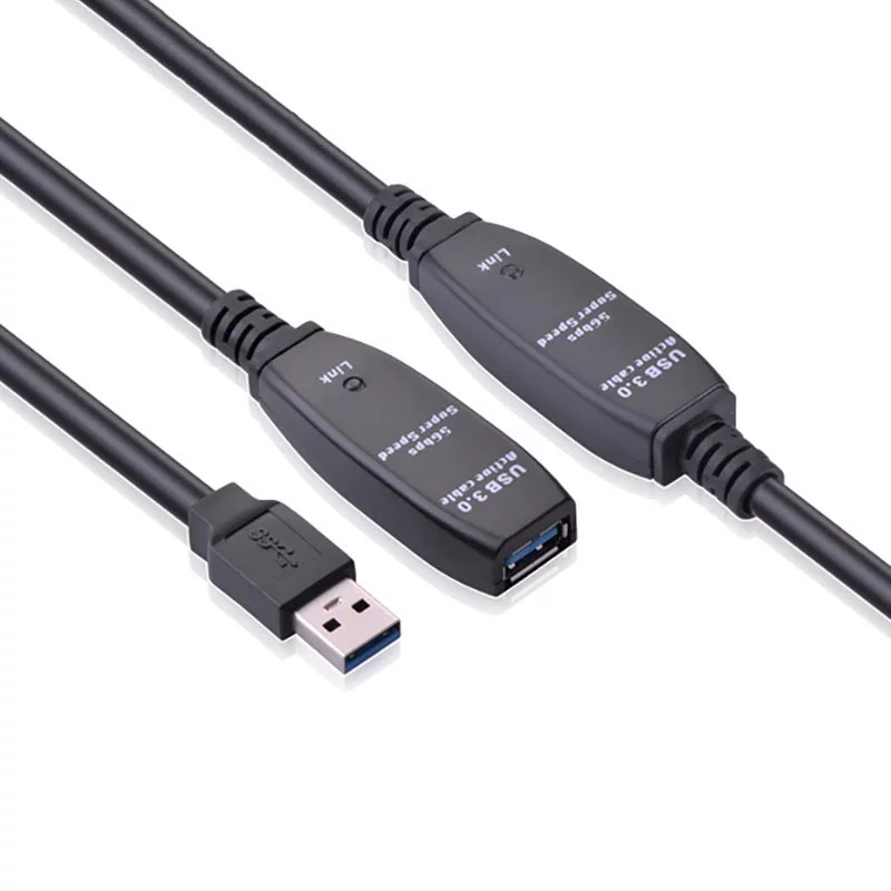Cable Extensión USB 3.0 Activa 15 Metros Macho a Hembra