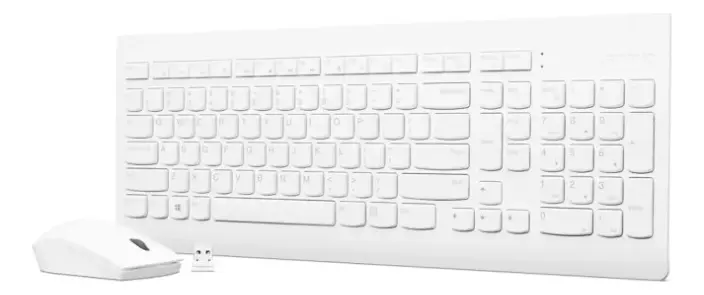 COMBO TECLADO MOUSE INALAMBRICO LENOVO 510 BLANCO