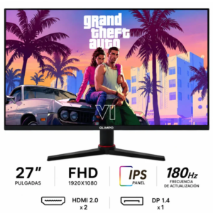 Monitor Olimpo Gamer 27" 180Hz HDR10 Full HD HDMI DisplayPort