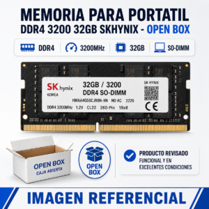 Memoria RAM para Portátil SK hynix 32GB DDR4 3200MHz SODIMM Open Box