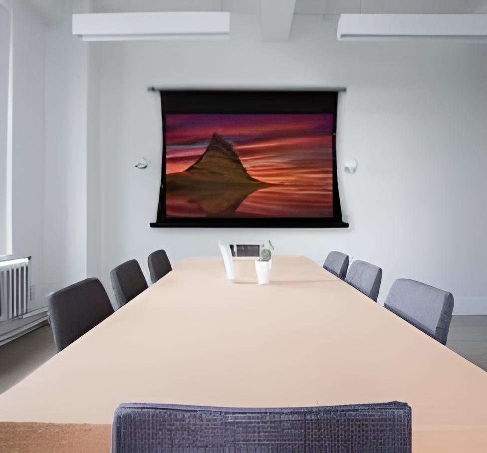 Telón Eléctrico Tensionado Proyección TL-XX-133 Trasera SolidView 133" 16:9 2.95x1.66m