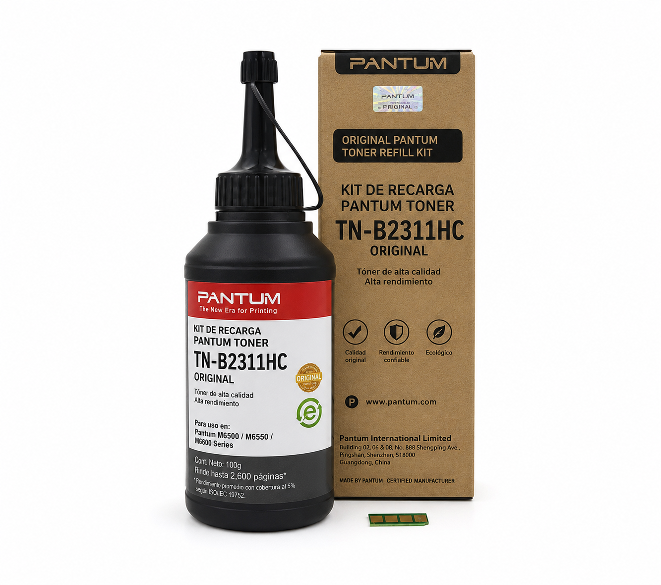 Kit de Recarga Pantum TN-B2311HC Original Negro Kit de Recarga Pantum TN-B2311HC Original Negro