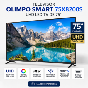 Televisor Olimpo 75X8200S Smart TV UHD LED de 75″