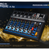 Mezcladora Analógica Prophonic F-7U de 7 Canales USB y Bluetooth