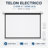Telón Eléctrico CY-M120 120″ 2,40 × 1,80 m Formato 4:3