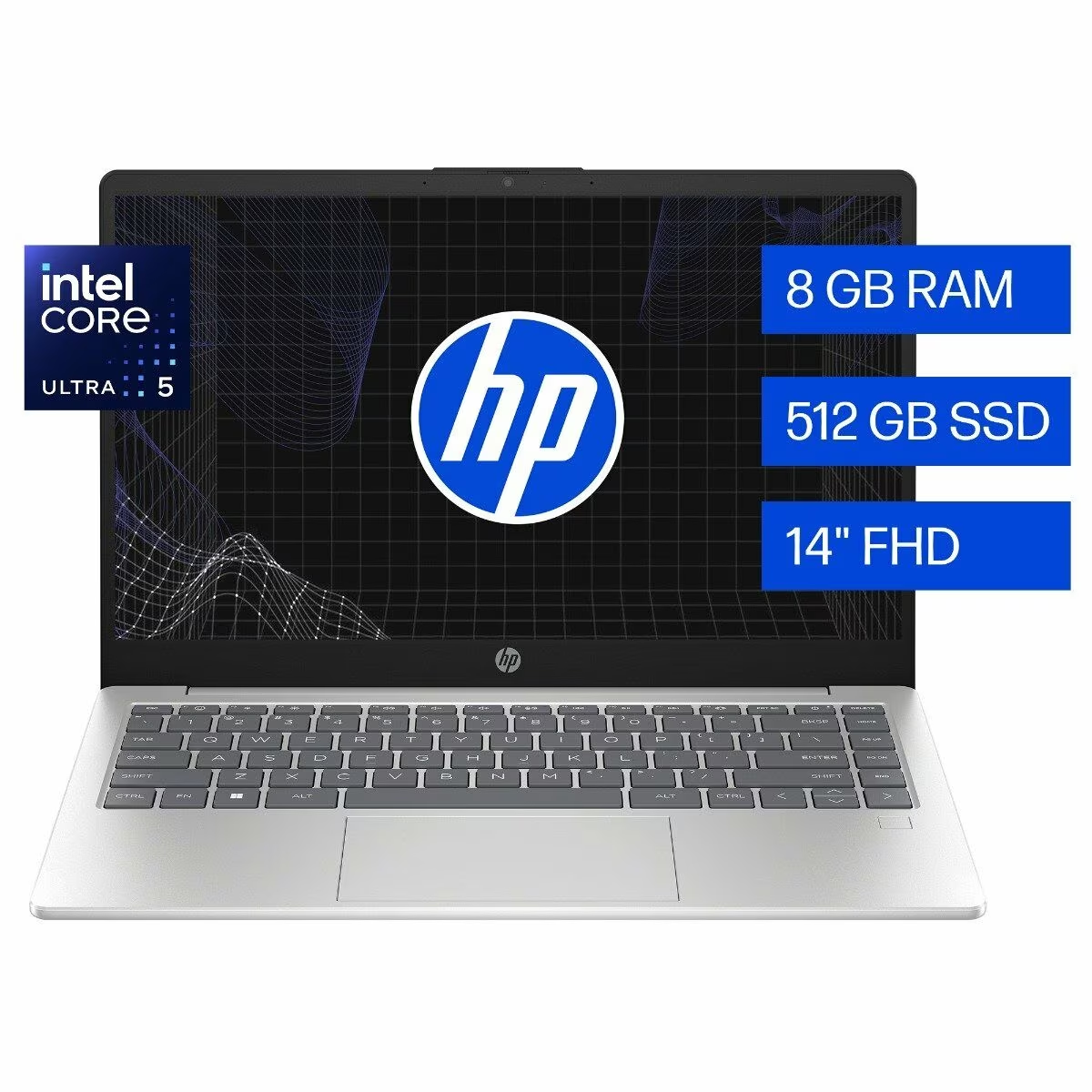 Portátil HP 14-ep1001la Intel Core Ultra 5 125H 8GB SSD 512GB FHD 14″ Win11 SL