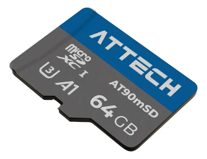 Memoria Micro SD Attech AT90MSDC10U3 64GB A1 V30 90MB/s