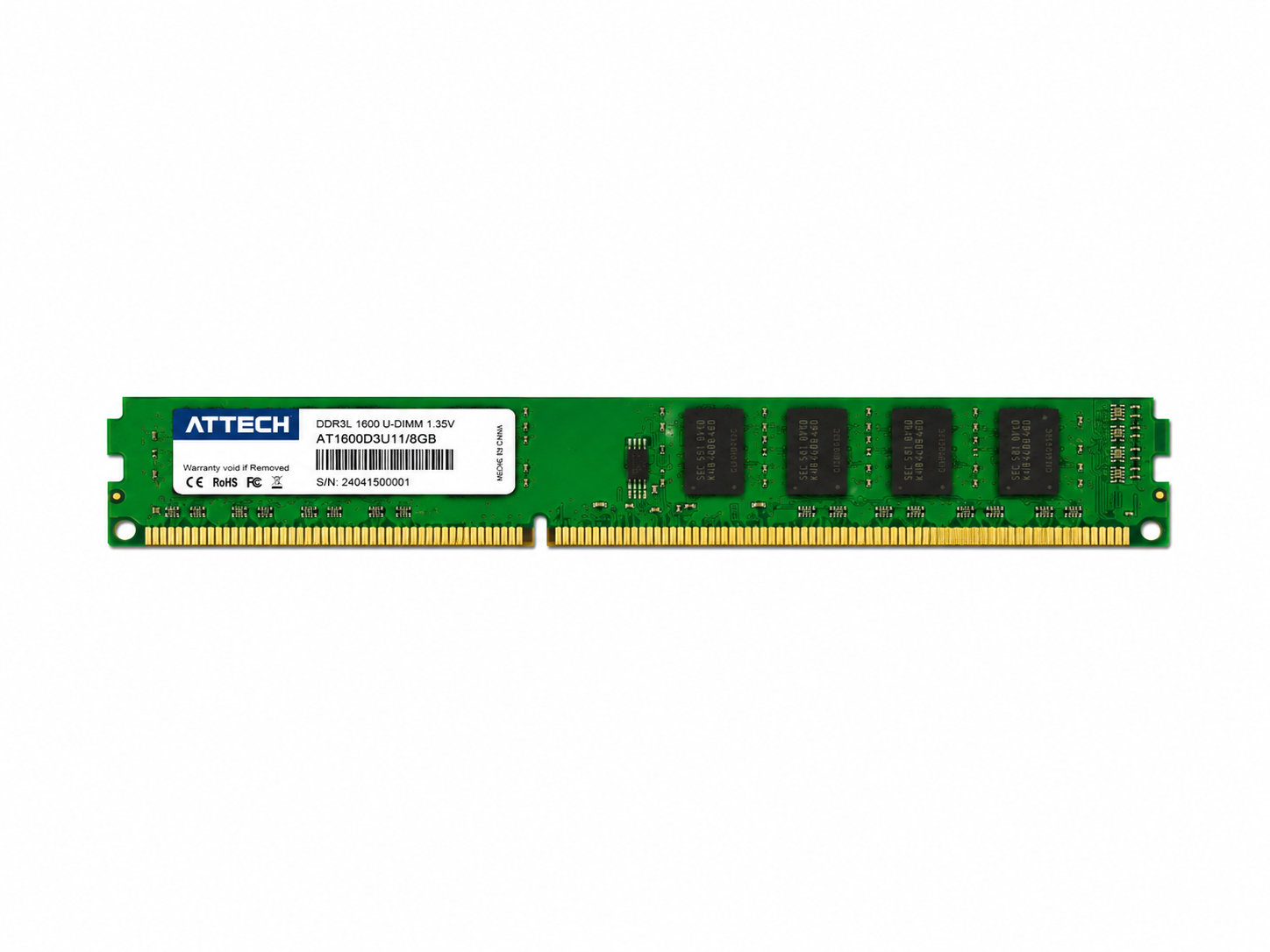 Memoria RAM Attech DDR3L 8GB 1600MHz para PC