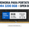 Memoria para Portátil DDR4 8GB 3200 SODIMM Open Box