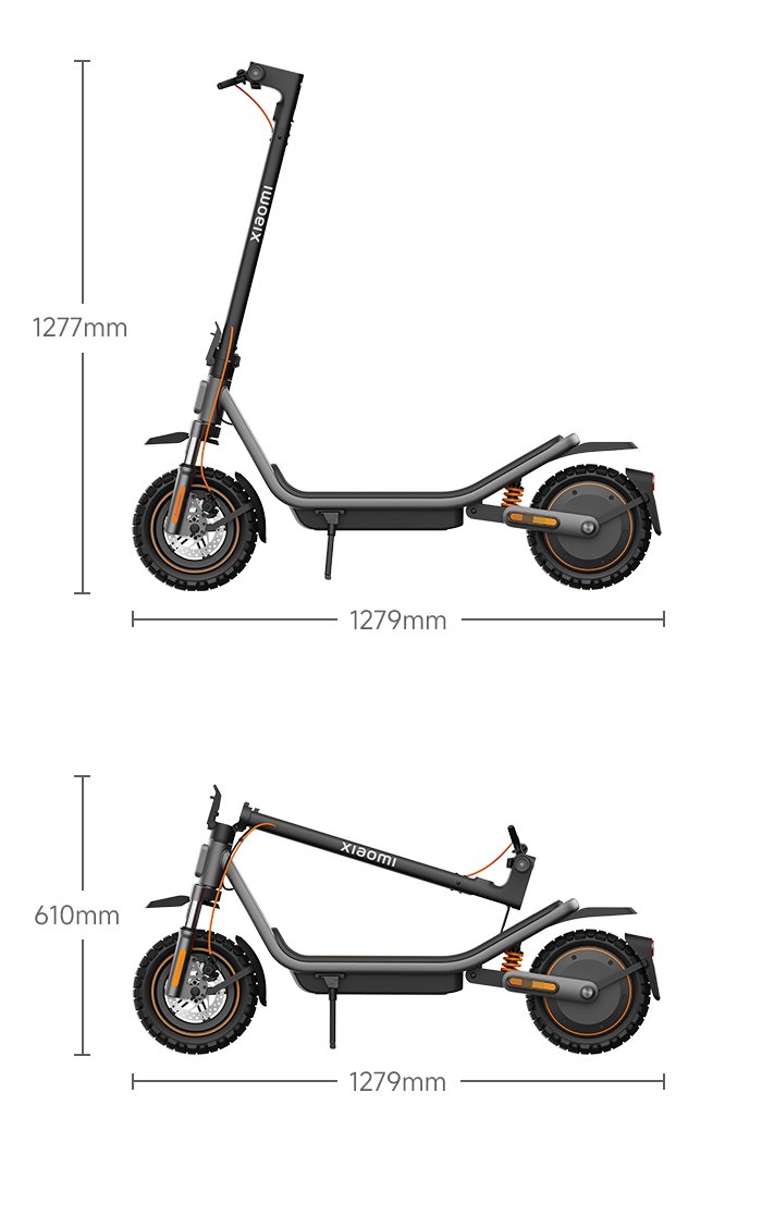 scooter electrico xiaomi 6 pro con llantas todoterreno de 12 pulgadas y doble suspension medidas
