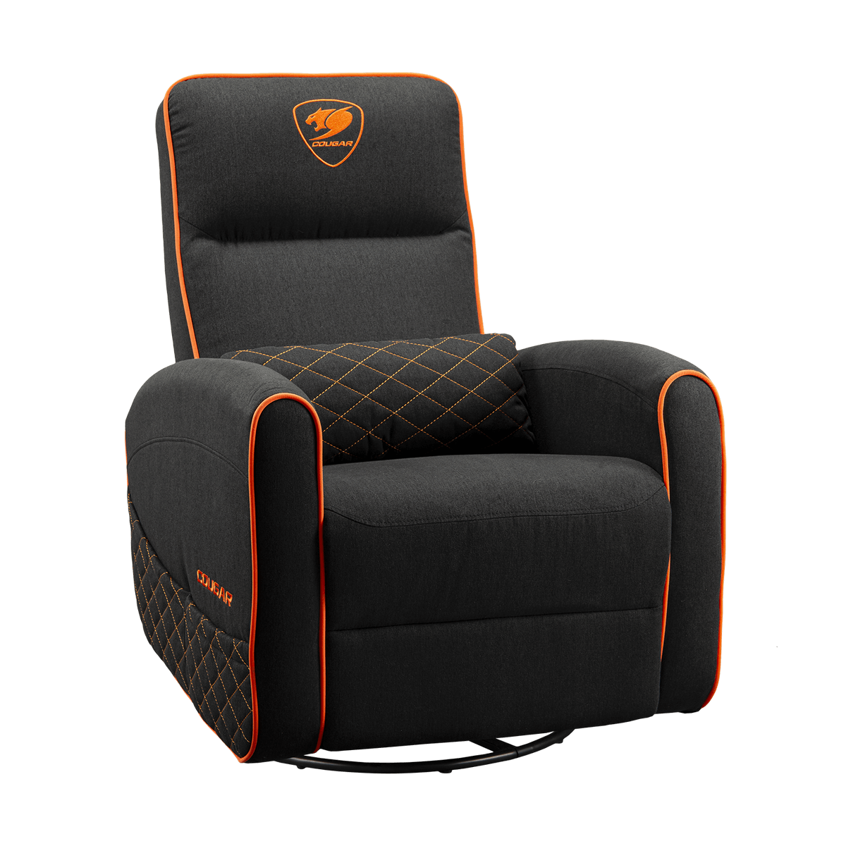 sofa gamer cougar fidom reclinable con textura tipo lino y bolsillo lateral diagonal 1