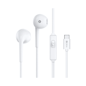 Audífonos 1HORA AUT124 Alámbricos USB-C con Micrófono Blancos