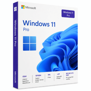 Licencia Microsoft Windows 11 Pro 64 Bits OEM para 1 PC sin DVD