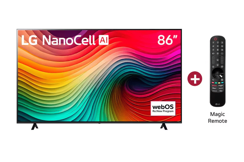 Televisor LG NanoCell NANO80 86NANO80TSA 86″ 4K UHD Smart TV 120Hz