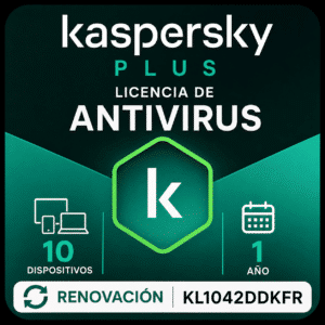 Licencia Kaspersky Plus 10 Dispositivos 1 Año – Renovación KL1042DDKFR