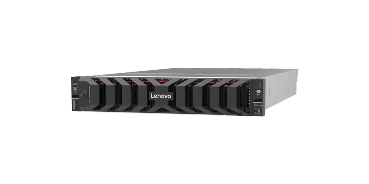 Servidor Lenovo ThinkSystem SR630 V4 Intel Xeon 6505P 12C 32GB DDR5 RAID 940-8i – 7DG9100HLA